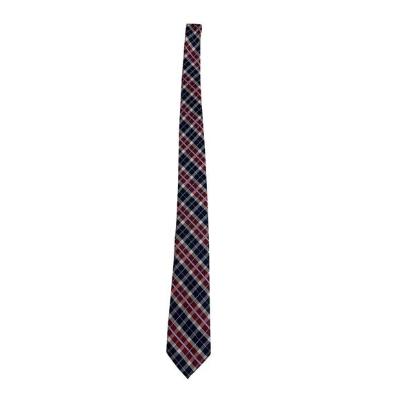 Nautica Red White Blue Silk Neck Tie 3" Width - Picture 1 of 2